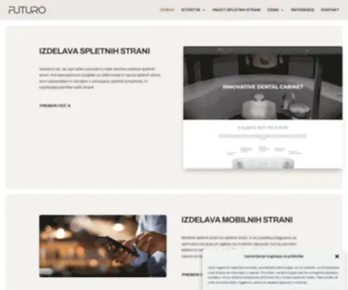 Futuro.si(FUTURO WEB DESIGN) Screenshot