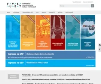 Fuvest.br(Fundação Universitária para o Vestibular) Screenshot
