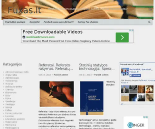 Fuxas.lt(Nemokami referatai) Screenshot