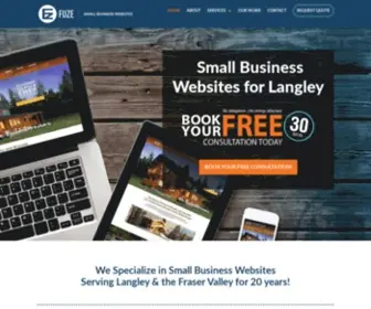 Fuze.ca(Web Design & Internet Marketing in Langley) Screenshot
