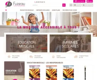 Fuzeau.com(Le spécialiste de l'éducation musicale et de la vie scolaire) Screenshot