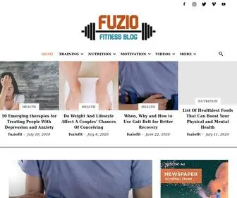 Fuziofit.com(Health and Fitness Blog) Screenshot