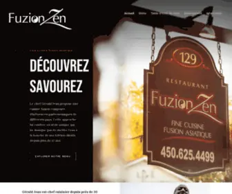 Fuzionzen.com(Restaurant Home) Screenshot