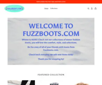 Fuzzboots.com(Create an Ecommerce Website and Sell Online) Screenshot