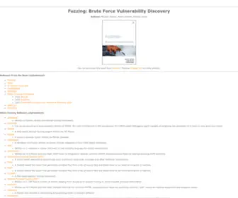 Fuzzing.org(Brute Force Vulnerability Discovery) Screenshot