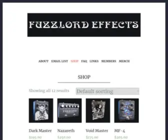 Fuzzlordeffects.com(Fuzzlordeffects) Screenshot