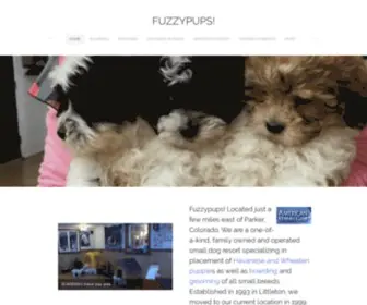 Fuzzypups.com(Havanese Puppies & Small Breed Dog Boarding Colorado) Screenshot