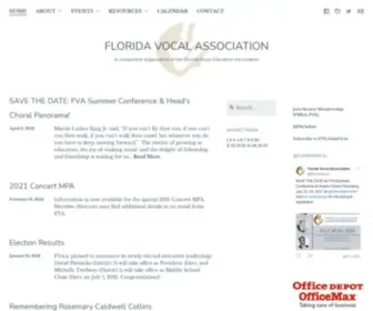 Fva.net(A component organization of the Florida Music Education Association) Screenshot