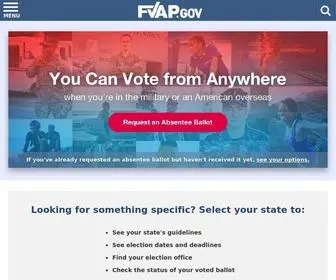 Fvap.gov(Federal Voting Assistance Program) Screenshot