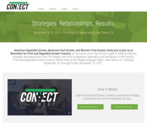 Fvconnectwest.com(Fruit & Vegetable Connect) Screenshot