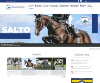 Fvde.org(Federación Venezolana de Deportes Ecuestres) Screenshot