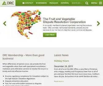 FVDRC.com(The Fruit and Vegetable Dispute Resolution Corporation) Screenshot