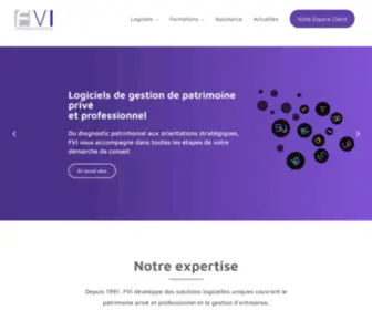 Fvi.fr(Solutions et logiciels pour la gestion de patrimoine) Screenshot