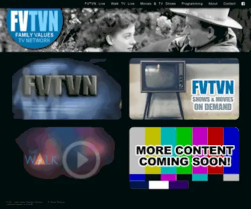 FVTVN.com(Family Values TV Network) Screenshot