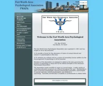 Fwapa.org(Fort Worth Area Psychological Association) Screenshot