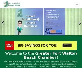 FWBchamber.org(Greater Fort Walton Beach Chamber of Commerce) Screenshot