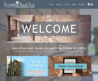 FWbfumc.org(Fort Walton Beach First United Methodist Church) Screenshot