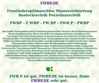 FWBP.de(Frontladerspülmaschine) Screenshot