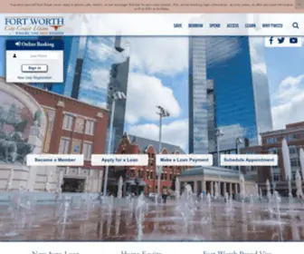 FWccu.org(Fort Worth City Credit Union) Screenshot