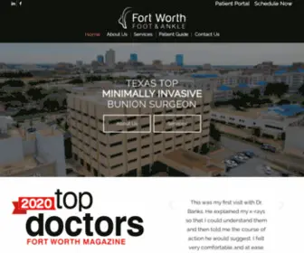 Fwfoot.com(Fort Worth Foot and Ankle) Screenshot