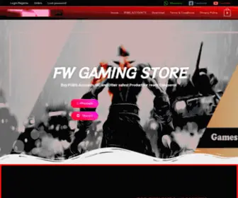 Fwgamingpubg.com(2 Year old Store Buy accounts) Screenshot