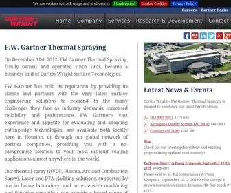 FWGTS.com(Gartner Thermal Spraying) Screenshot