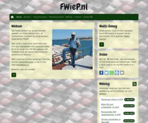 Fwiep.nl(Website van Frans) Screenshot