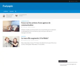 Fwiyapin.fr(Un site utilisant WordPress) Screenshot