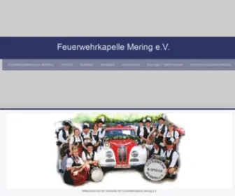 FWK-Mering.de(Feuerwehrkapelle Mering) Screenshot