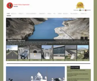 Fwo.com.pk(Frontier Works Organization) Screenshot
