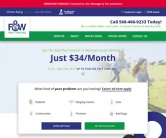 Fwpest.com(F&W Pest Control) Screenshot