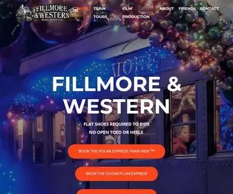 FWRY.com(Fillmore & Western Train Ride Adventures & Movie Productions FWRY) Screenshot
