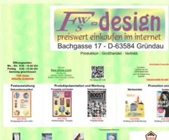 FWS-Design.de(Plakatständer) Screenshot
