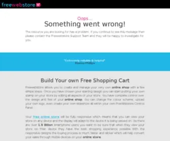 FWScheckout.com(Create your own free shop with Freewebstore) Screenshot