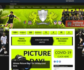 Fwunitedfc.com(Fort Wayne United) Screenshot