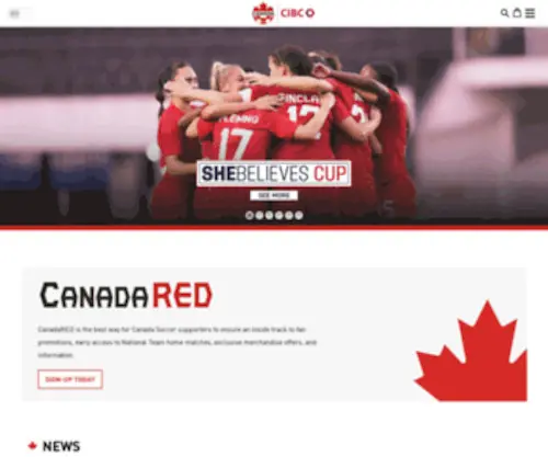 FWWC2015.ca(Canada Soccer) Screenshot