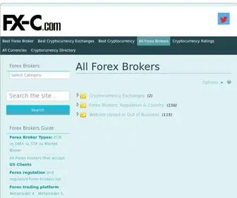 FX-C.com(All Forex Brokers) Screenshot