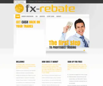 FX-Rebate.com(The Best Forex Rebates from your Broker) Screenshot