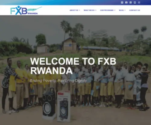 FXBrwanda.org(Non-Governmental Organization) Screenshot