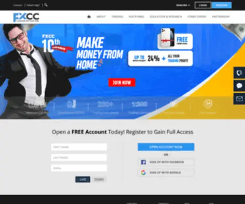 FXCC.net(FXCC) Screenshot