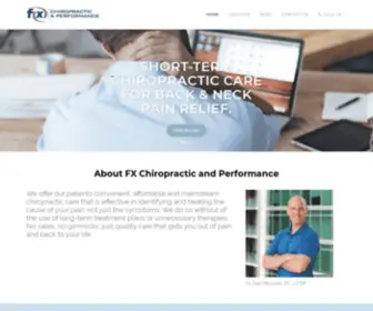 FXchiroatlanta.com(FX Chiropractic & Performance) Screenshot