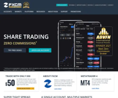 FXCM-Markets.com(FXCM Markets) Screenshot