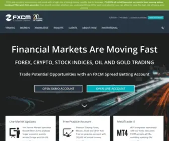 FXCM.co.uk(Forex Capital Markets (FXCM)) Screenshot