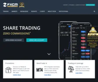 FXCM.za.com(South Africa Forex Trading) Screenshot