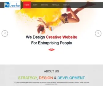 FXcreator.com(Dubai Web Design) Screenshot