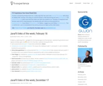 Fxexperience.com(JavaFX News) Screenshot