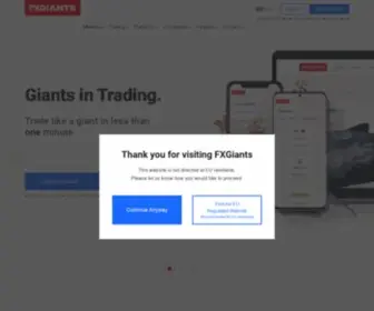 Fxgiants.com(Trade Forex & CFDs) Screenshot