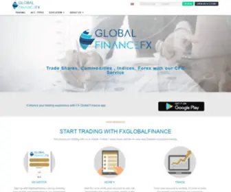 FXglobalfinance.com(Managed forex accounts) Screenshot