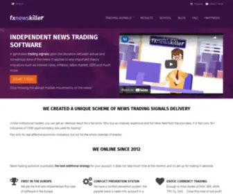 Fxnewskiller.com(News trading software) Screenshot