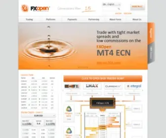 Fxopen.co.uk(Online Forex & CFD Trading with FXOpen UK) Screenshot